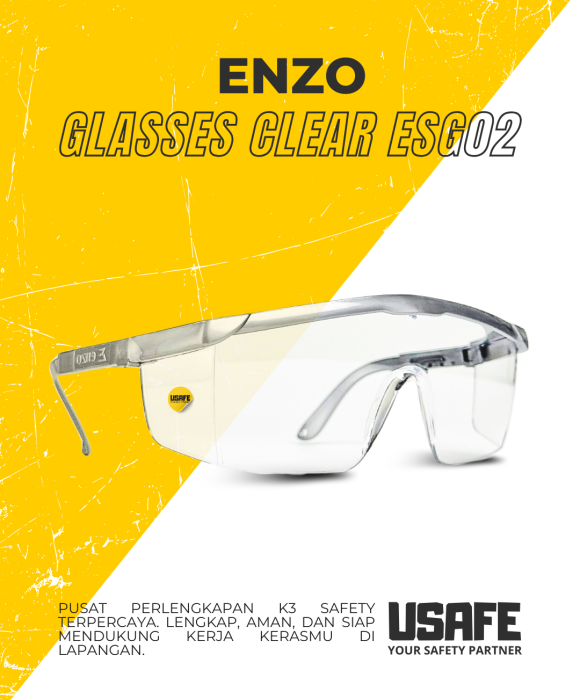 Enzo Safety Glasses Clear