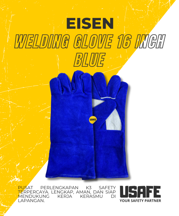 Eisen Welding Glove 16 Inch Blue