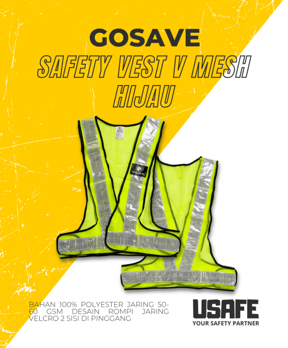 Gosave Vest V Mesh Hijau
