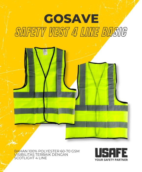 Gosave Vest 4 Line Hijau