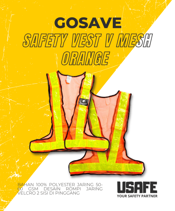 Gosave Vest V Mesh Orange