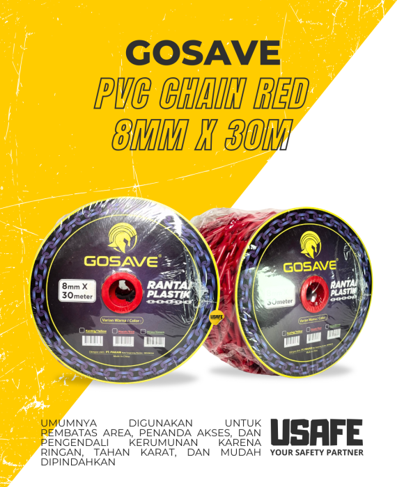 Gosave Rantai 8MM Merah
