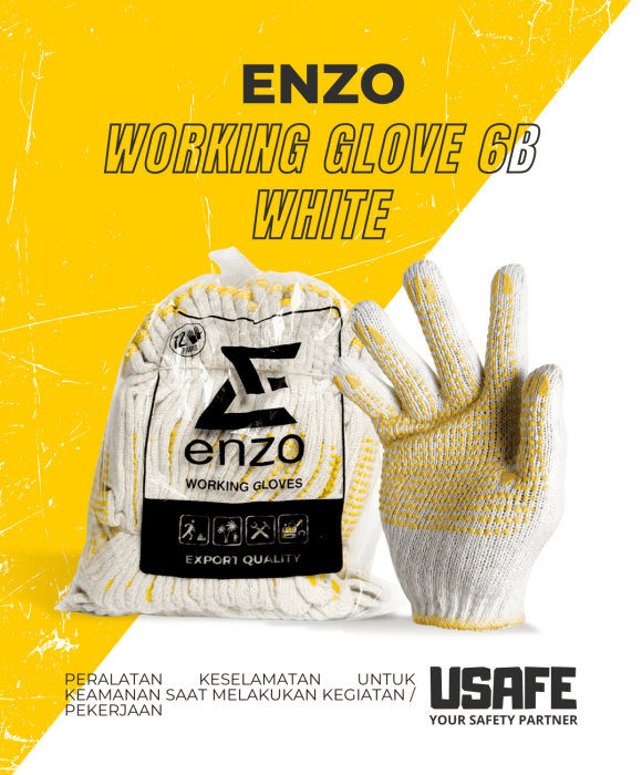 Enzo Glove Working Glove 6B White