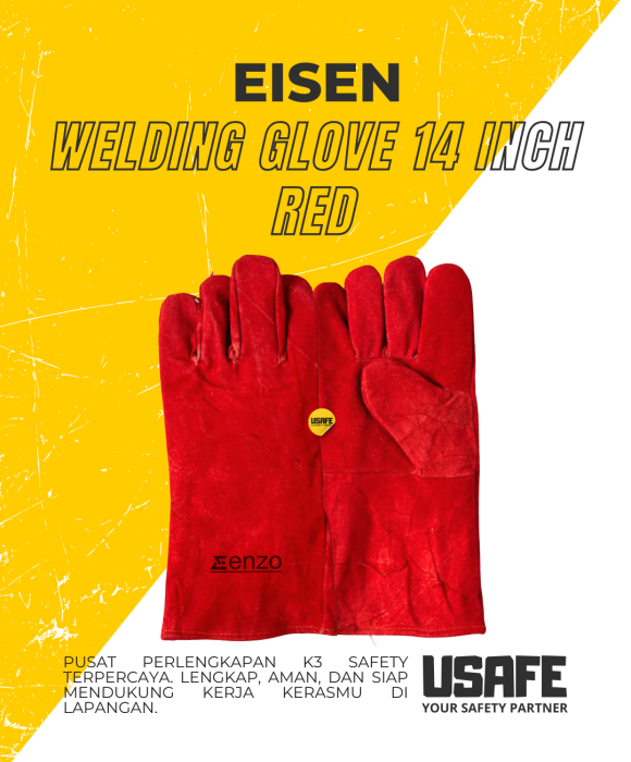 Eisen Welding Glove 14 Inch Red