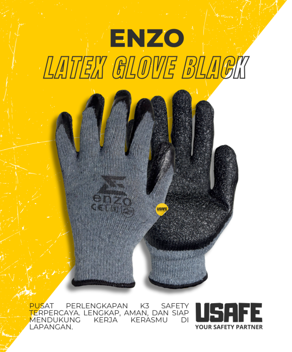 Enzo Glove Latex Grey